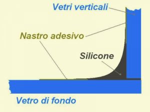 Silicone su acquario