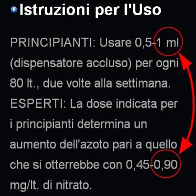 Istruzioni Seachem azoto