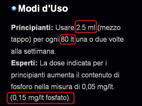 Istruzioni Seachem fosforo