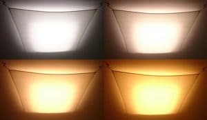 Lampada a LED con varie temperature di colore