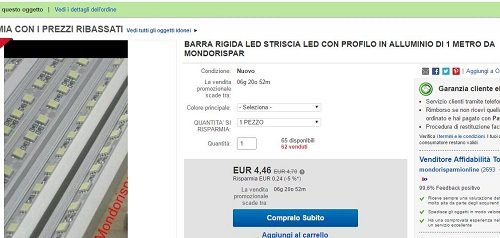 Barra rigida LED