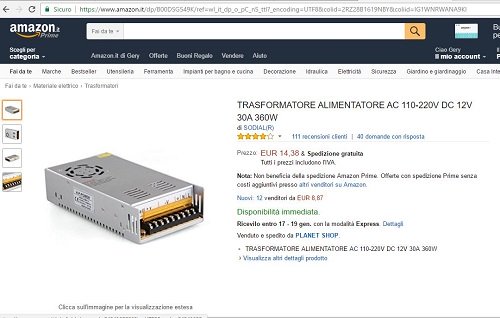 Traformatore alimentatore